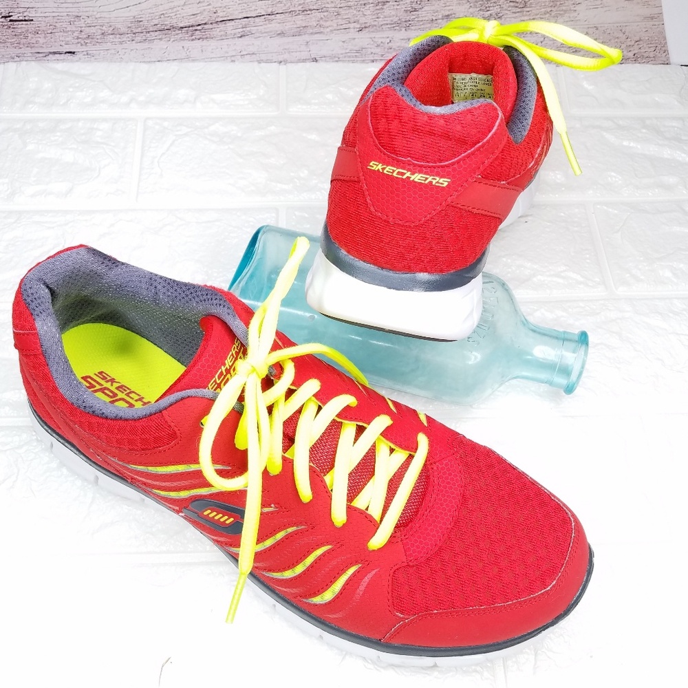Skechers Sport  Flex Sole red orange size 11
